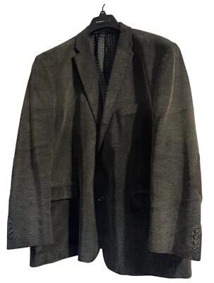 Blazer masculino 50R 50 marrom regular casaco esportivo remendos de cotovelo novo sem etiquetas Chaps - Imagem 1 de 4