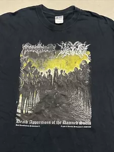 Poisonous / Daemonic Death Apparitions Damned Souls Metal Concert T-Shirt Sz L - Picture 1 of 6