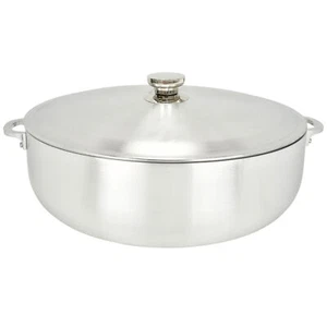 Chef Pro Commercial Grade Aluminum Caldero Stock Pot, Silver, 28.4 Quarts - Picture 1 of 6