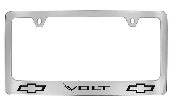 Soporte para marco de matrícula de metal latón cromado logotipo Chevrolet Volt 2012 Foto 1 de 1