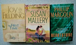 Suspense 3 book PB Lot: HEARTSTONE, QUINN'S WOMAN & THE FIRST TIME by Fielding - Picture 1 of 9
