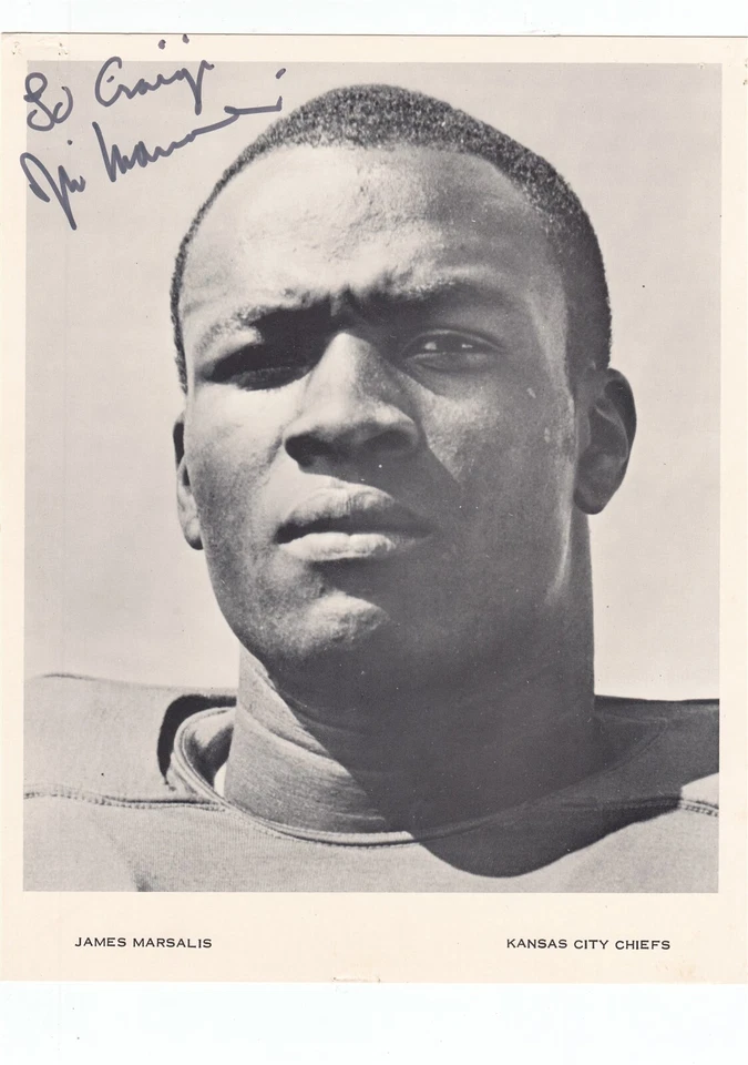 FOTO AUTOMÁTICA James Marsalis Negro Blanco 8x10 8 x 10 - KC Kansas City Chiefs USAR Foto 1 de 1