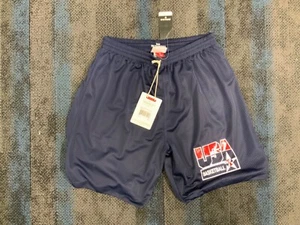 NEW MITCHELL AND NESS SHORTS USA BASKETBALL LARGE - Picture 1 of 3