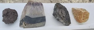 4 Mineralsteine, 596 Gramm - Bild 1 von 2