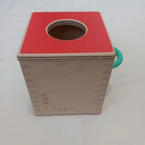 LOVE VERY Kids Wooded Box Toy Size 5 x5 Good condition! 1 Piece Only - Picture 1 of 4