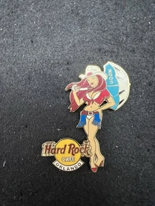 Hard Rock Cafe Orlando, FL (2005) - Sexy Red Hair Cowgirl in Rain Pin - Picture 1 of 4