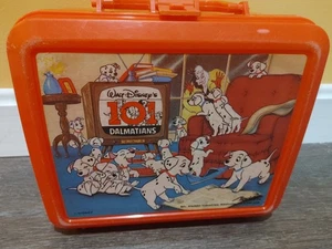 Vintage 1990s Disney’s 101 Dalmations Red Plastic Lunch Box - No Thermos - Picture 1 of 3