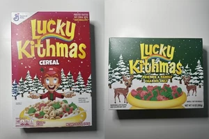 Kith Lucky Charms boîtes de céréales Kithmas amis et famille FNF lot rare expiré - Photo 1/12