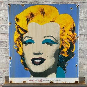 MARILYN MONROE Enamel Sign 19.7x17.7x0.8" (50x45x2cm) Big Vintage Porcelain Sign - Picture 1 of 17