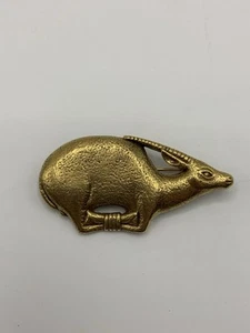Metropolitan Museum Of Art MMA ECM goldfarbene Brosche signiert - Bild 1 von 6