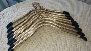 8 Mid century Modern Gold Clothes Hangers Lee Rowan Style - Picture 1 of 12