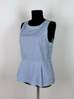 Blusa sin mangas Theory de mezcla de algodón a rayas Foto 1 de 4