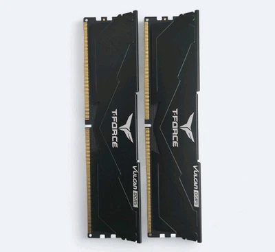 TEAMGROUP T-Force Vulcan DDR5 32GB (2x16GB) 6000MHz CL38, Intel / AMD - Black 🔥 - Image 1 of 2