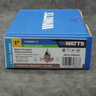 Watts LFN45BM1-U  1  Water Pressure Reducing Valve - Image 1 of 4
