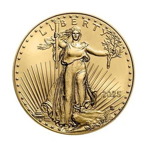2025 $5 American Gold Eagle 1/10 oz Brilliant Uncirculated - Picture 1 of 3