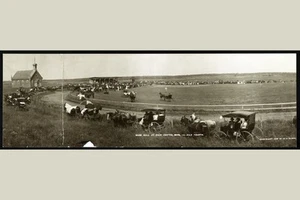 Druck: Base Ball At Sauk Centre, Minn., 4. Juli 1908 - Bild 1 von 4