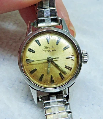 Vintage Girard Perregaux Relógio Feminino Fabricado na Suíça Condição de Funcionamento - Imagem 1 de 4