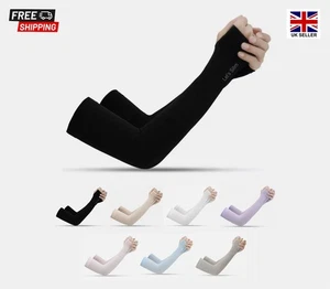 Sonnenschutz UV Outdoor Golf Wandern Laufen Radfahren Arm Sleeve - Daumenloch UK - Bild 1 von 21