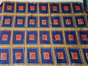 Guaranteed Wax Print Deluxe African ethnic fabric 215x42" new with label - Picture 1 of 4