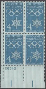 Scott # 1146 - US Plate Block Of 4 - U.S. - Winter Olympics - MNH - 1960 - Picture 1 of 1