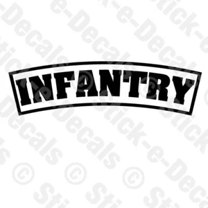 INFRATRY Decal United States Army Tab Truck Rear Window Multiple Sizes Available - Picture 1 of 4