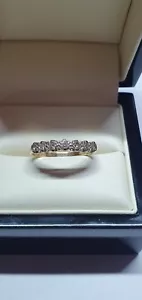 Diamond Ring Yellow gold hallmarked Gorgeous Diamonds - Picture 1 of 4