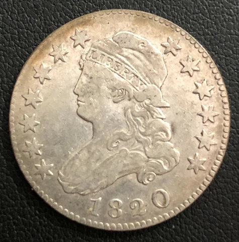 1820 Capped Bust Silver Quarter Dollar Cover