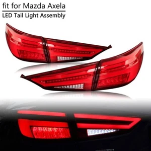 Red LED Tail Light Assembly For Mazda 3 Axela Sedan 2014-2018 Rear Brake Lamp - Picture 1 of 11