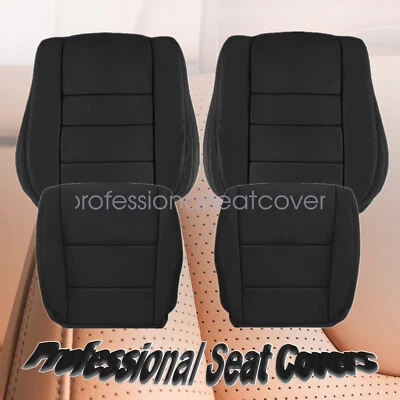 For 2008-2012 Honda Accord SeDan Driver & Passenger Leather Seat Cover Black - Image 1 of 4