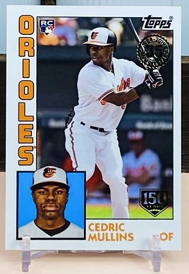 2019 Topps 150 Years #84R-CM Cedric Mullins RC ROOKIE 1984 091/150 - Image 1 of 2