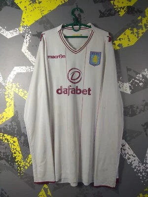 Aston Villa Jersey Away football shirt 2014 - 2015 Macron Men Size XL/2XL ig93 - Image 1 of 4