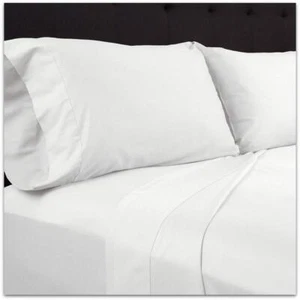 Heavy Queen Pillow Case 20 X 30 Inch 2 Piece In 100 Percent Egyptian Cotton Wh - Picture 1 of 3