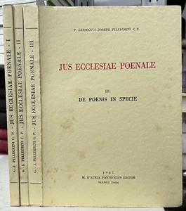 (Diritto) JUS ECCLESIAE POENALE - 3 VOLUMI - D'Auria 1965/1967 - Imagen 1 de 1