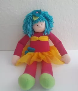 Little Souls "Too Toos" Sammlerstück 27 Zoll Plüschpuppe türkisfarbenes Haar Körper Stoff - Bild 1 von 4