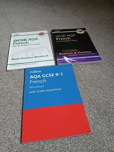 AQA GCSE French revision bundle: CGP work book, revision book, CGP and Collins - Picture 1 of 6