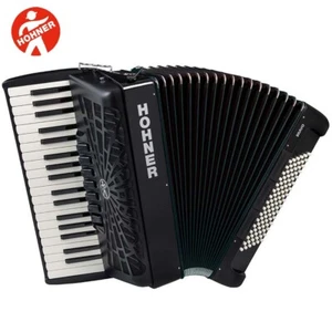 Hohner BR96B-N Bravo III Piano Black Accordion 96 Bass 37 Keys Jet Black - Picture 1 of 1