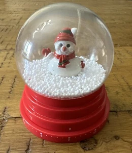 Weihnachten Küchenuhr AVON - Schneemann Schneekugel - Bild 1 von 5