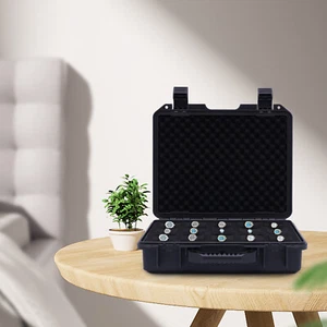 15 Fächer Uhren Aufbewahrungsbox Etui Vitrine Aufbewahrungskoffer Uhrenkoffer Wasserdicht - Bild 1 von 16