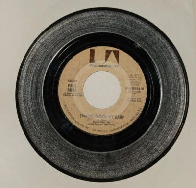 PAUL ANKA - YOU'RE HAVING MY BABY / PAPA - 7" 45 RECORD UNITED ARTISTS - Image 1 of 2