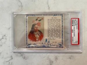 1954 Red Man Tobacco T129 Indian Chiefs Big Chief PSA 5 EX #23 - Picture 1 of 2