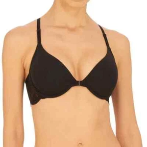 Natori Lush Front Close T-Back T-Shirt Bra 728309 black - Picture 1 of 6