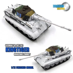 DRAGON GERMAN Sd. Kfz.182 KINGTIGER Henschel Turret 1/72 tank model finished - Picture 1 of 12