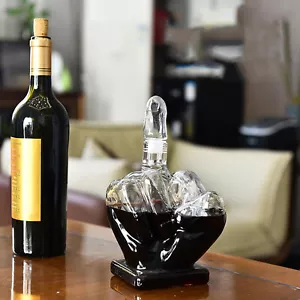 Middle Finger Whiskey Decanter Wine Dispenser - 1000ml - Picture 1 of 10