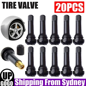 20X Car Auto TR 412 Snap In Tyre (Tire) Valve Rubber Tubeless Short Valve Stems - Picture 1 of 10