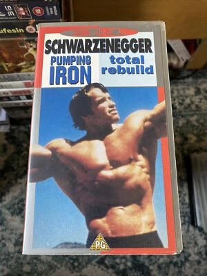 Arnold Schwarzenegger in "Pumping Iron" & "Total Rebuild PAL VHS 086 036 3 - Image 1 of 2