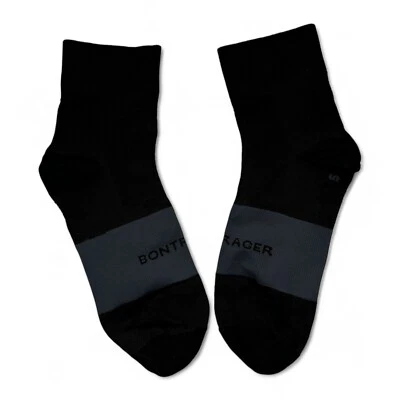 Calcetines de ciclismo Bontrager Race Quarter unisex talla pequeña negros - 1,5 pulgadas - 1 par Foto 1 de 4