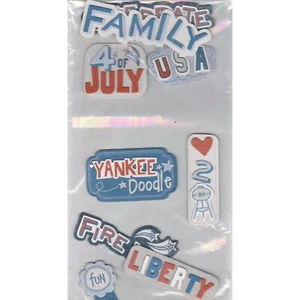 Yankee Doodles 4 de julio pegatina adhesiva en capas aglomerado guardianes de memoria - Imagen 1 de 4