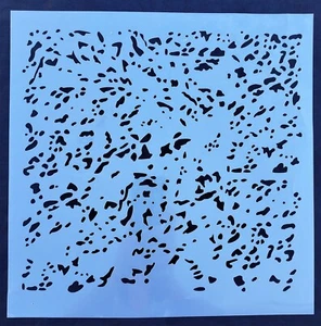 Victoria Larsen Faux Finish Granite Effects Stencil 12" x 12" unused - Picture 1 of 3