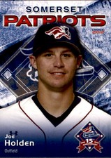 2012 Somerset Patriots Choice #14 Joe Holden Magna Utah UT Baseball Card