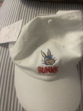 Bunny Vintage Baseball Cap Embroidered Cotton Adjustable White New With Tags